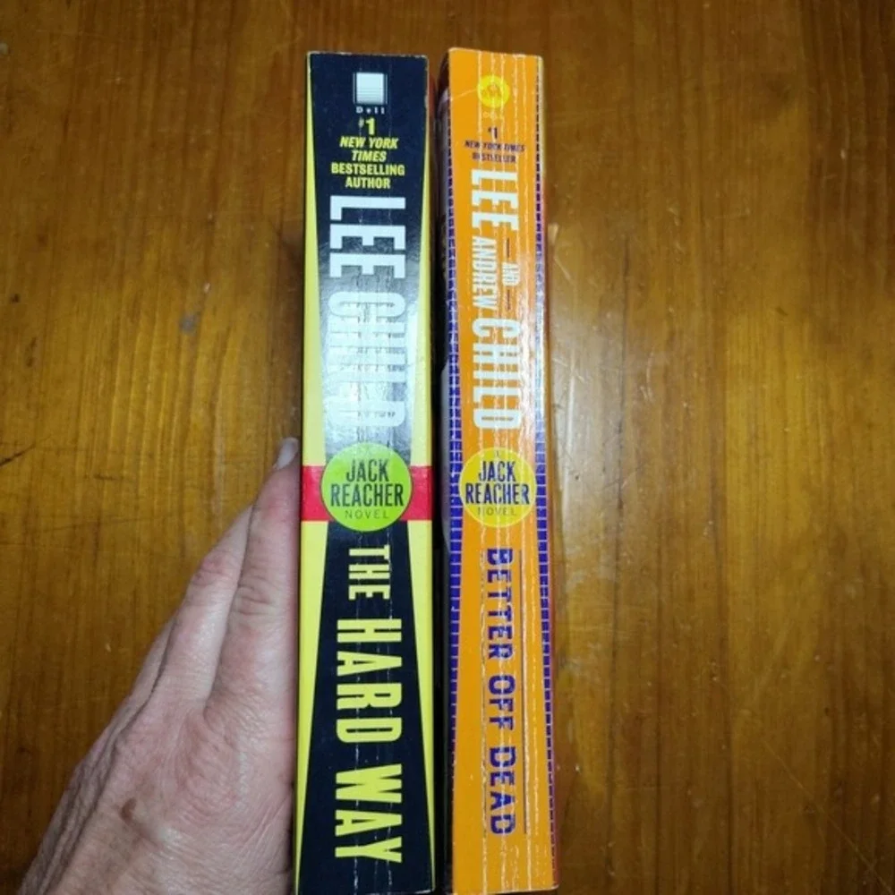 Pair Of 2 Lee Child Books Jack Reacher‎ Series better off Dead / The Hard Way